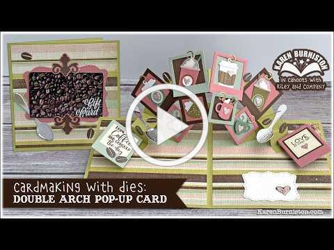 Cardmaking with dies: Double Arch Pop-up Card