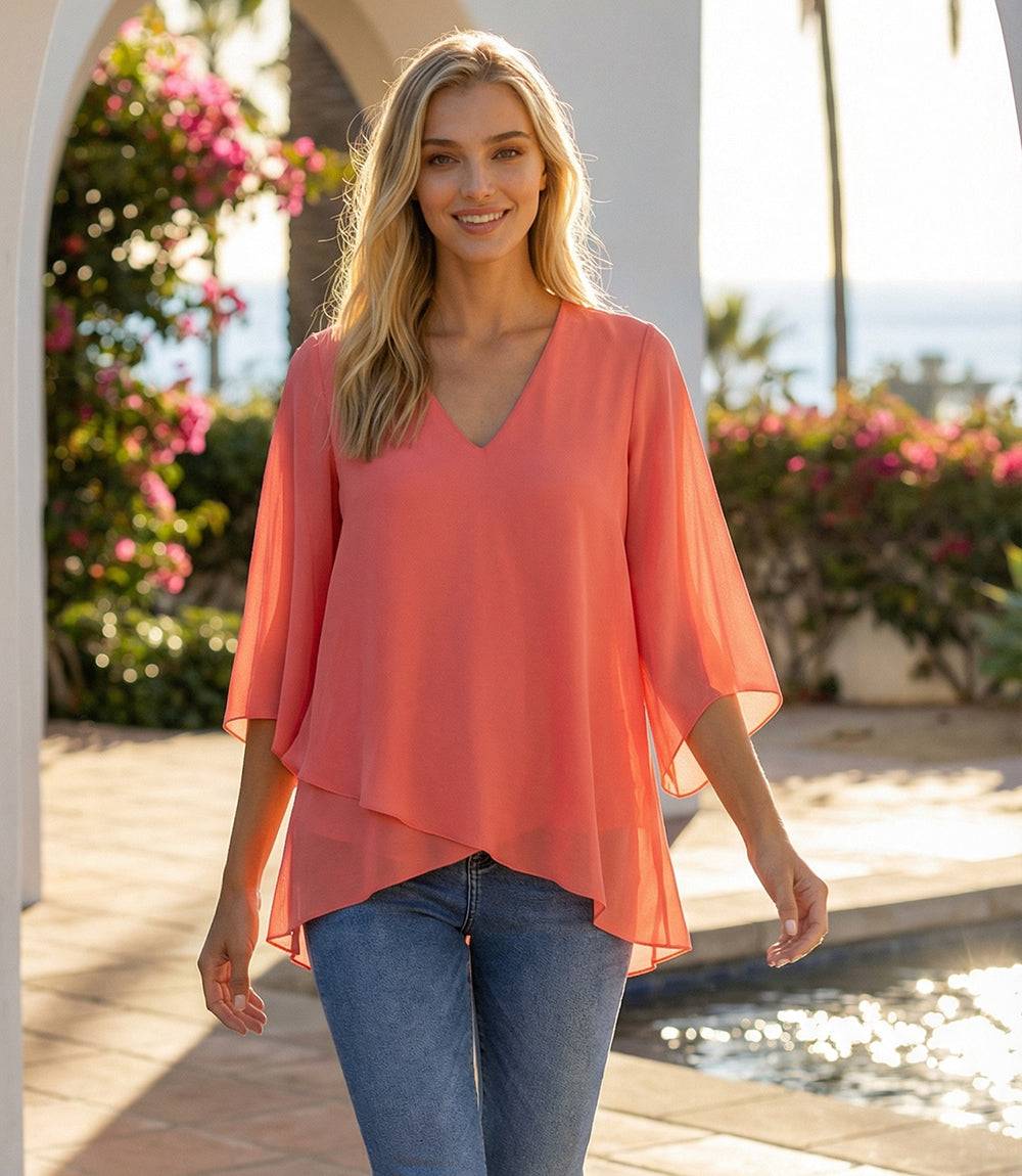 Image of Bracelet Sleeve Asymmetric Top