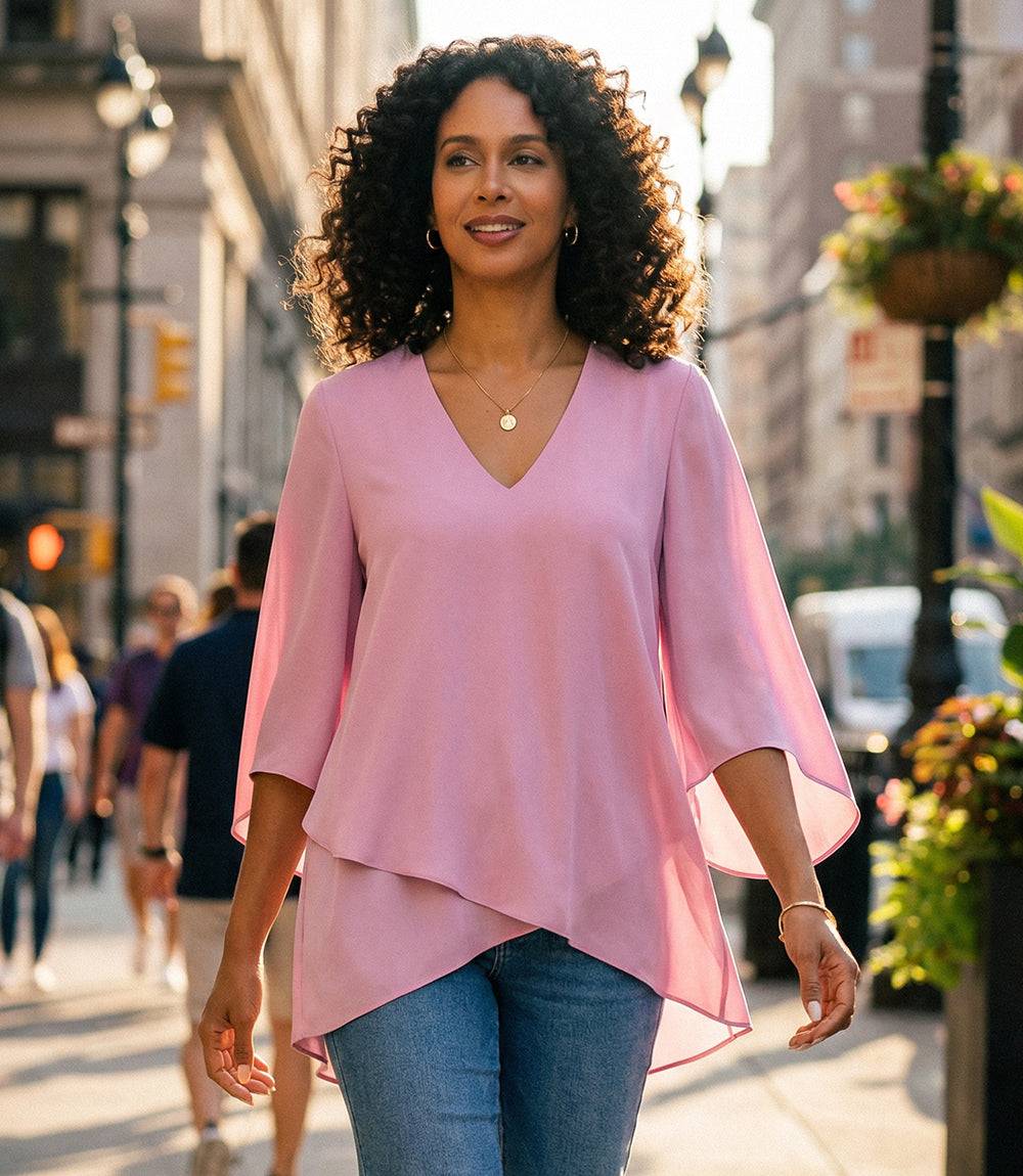 Image of Bracelet Sleeve Asymmetric Top