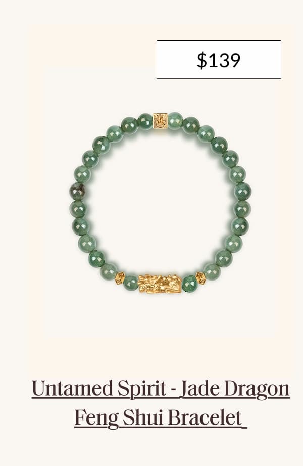 Untamed Spirit - Jade Dragon Feng Shui Bracelet