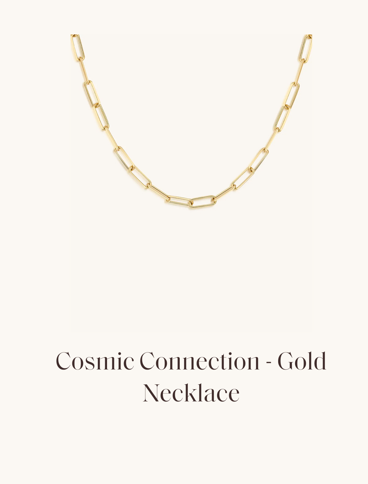 Cosmic Connection - Gold Necklace