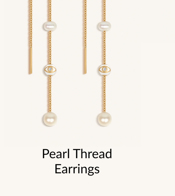 Pearl Thread Earrings