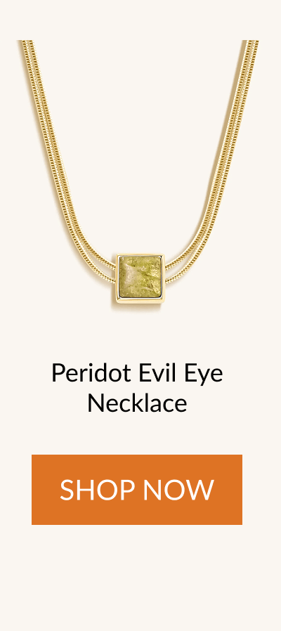 Peridot Evil Eye Necklace