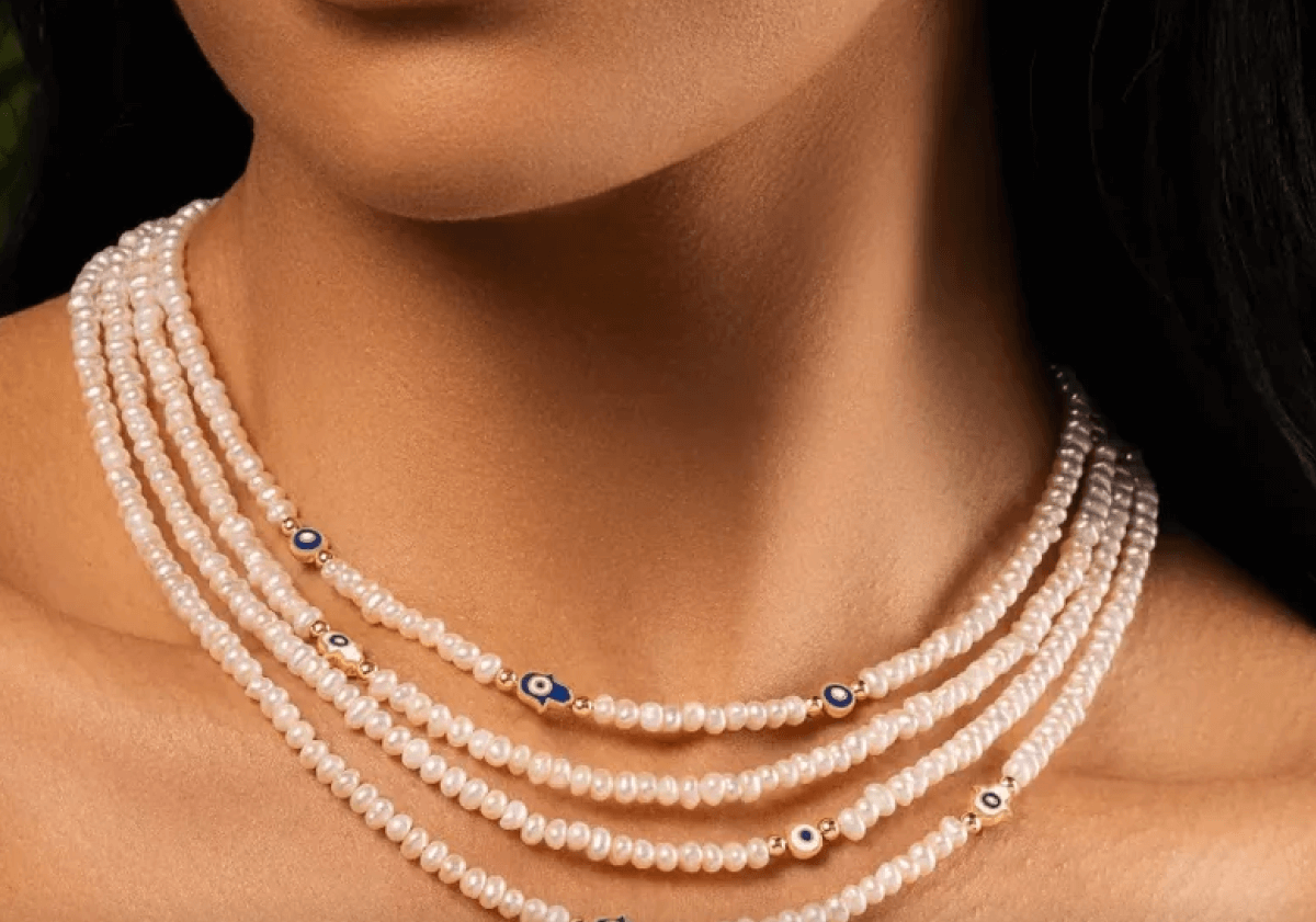 image of necklace worn by a woman