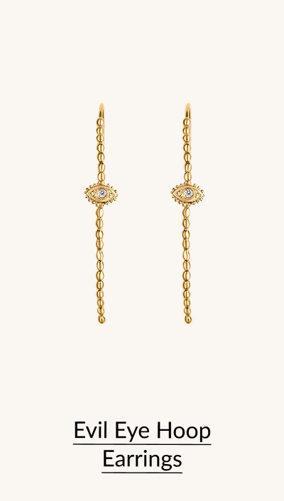 Divine Protection - Evil Eye Hoop Earrings