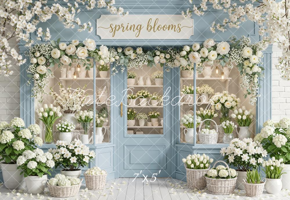 SALE Kate Spring Flower Shop White Blossoms Backdrop Designed by Emetselch