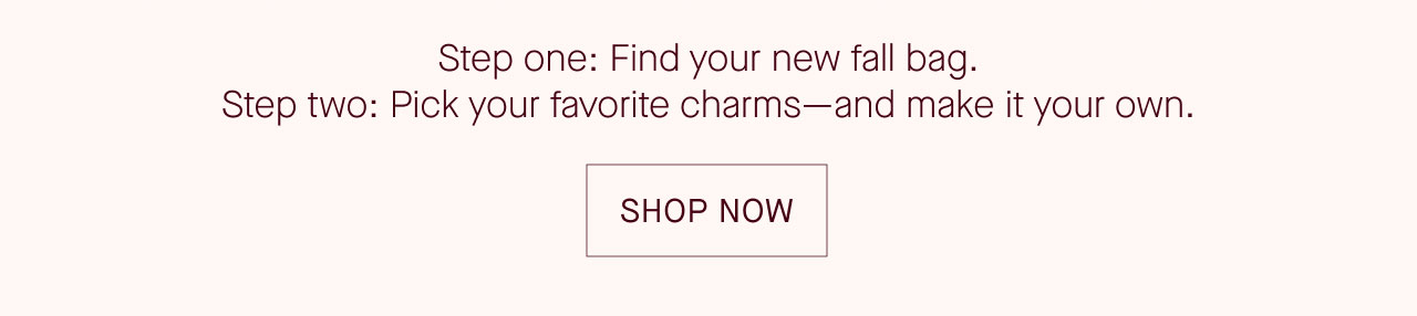 Step one: Find your new fall bag.