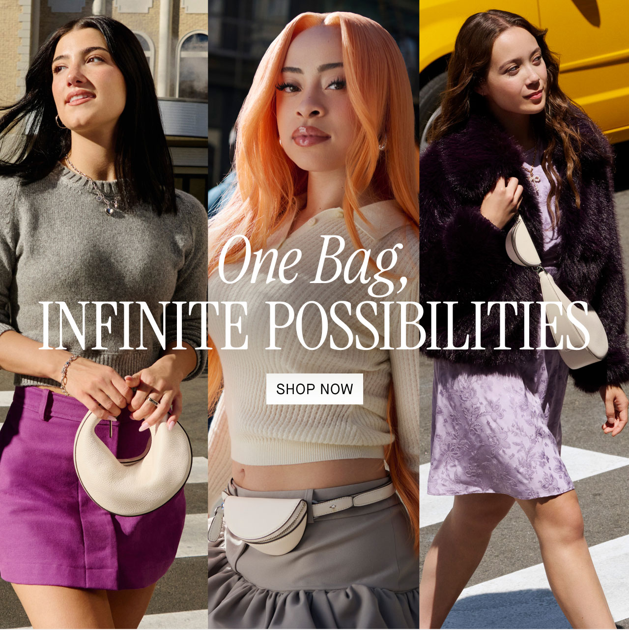 One Bag, INFINITE POSSIBILITES