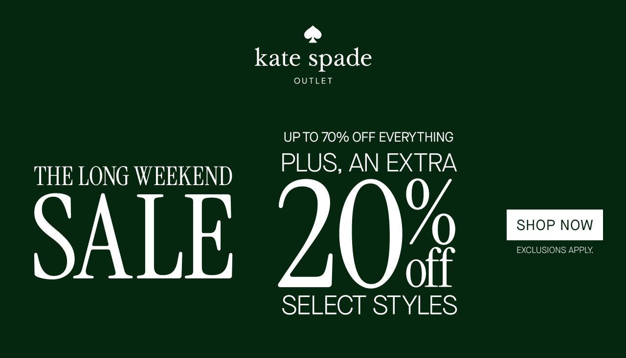 THE LONG WEEKEND SALE