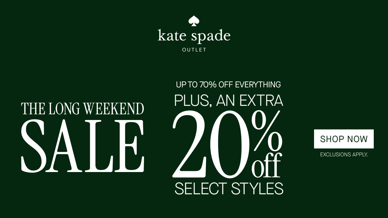 THE LONG WEEKEND SALE