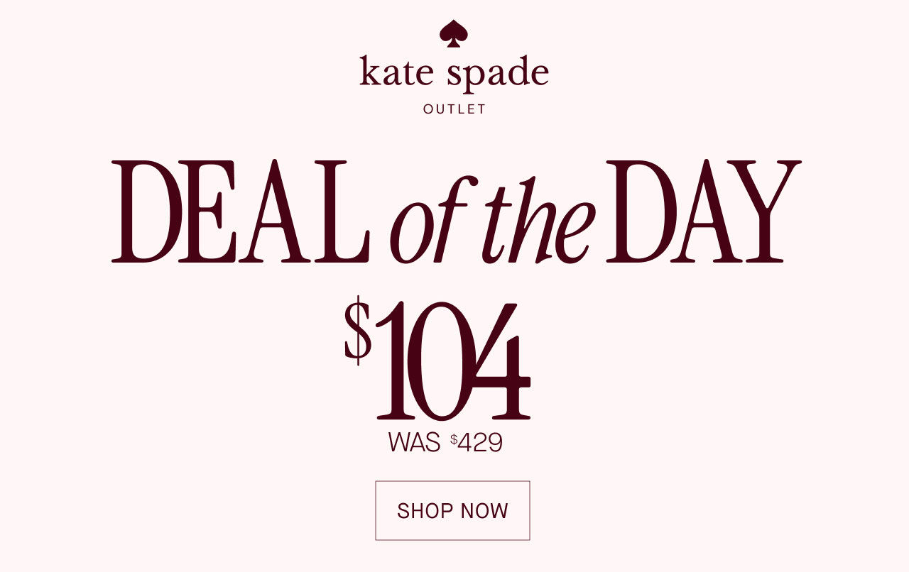 DEAL of the DAY $104 was $429