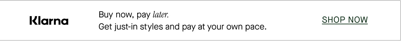 Klarna - Buy now, pay later.
