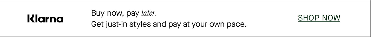 Klarna - Buy now, pay later.
