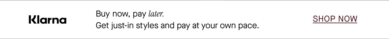 Klarna - Buy now, pay later.