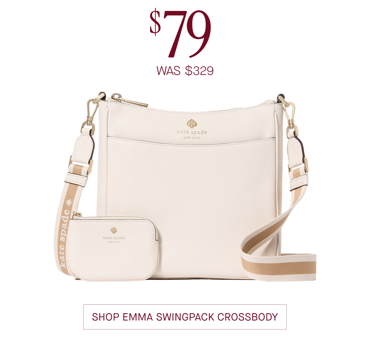$79 was $329. Shop Emma swingpack crossbody