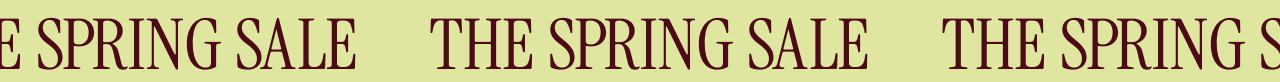 THE SPRING SALE