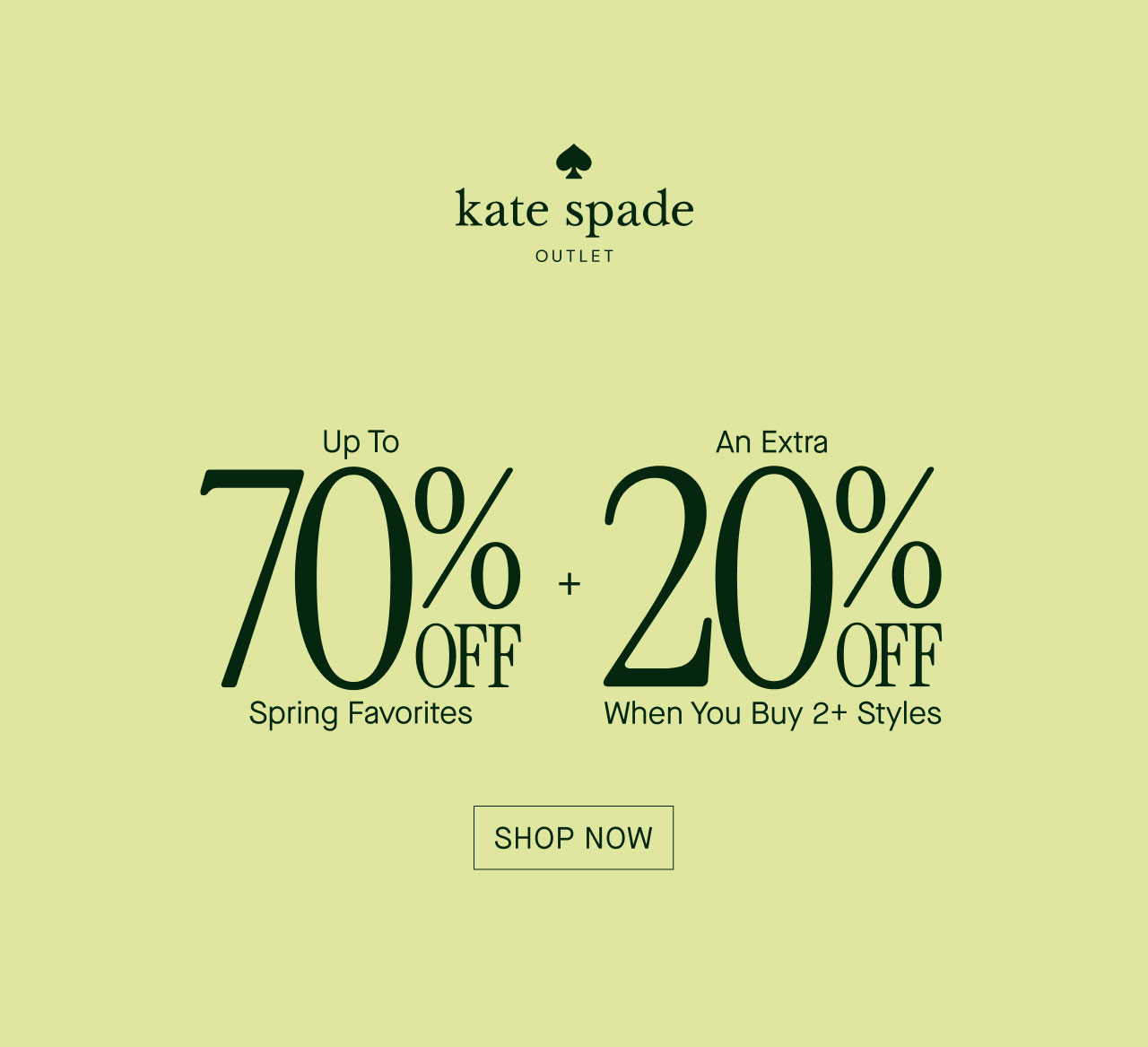 Up To 70% OFF Spring Favorites + An Extra 20% OFF When You Buy 2+ Styles