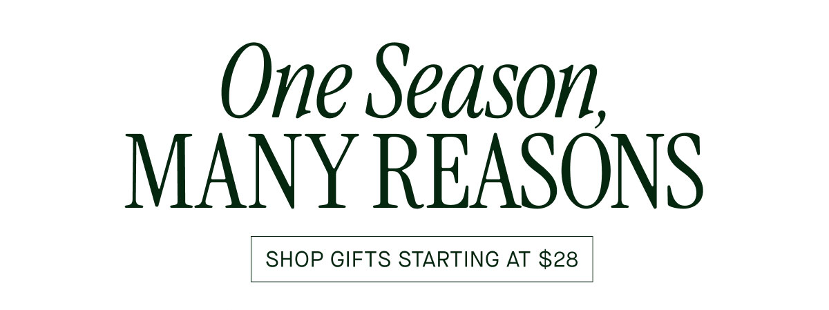 One Season, MANY REASONS