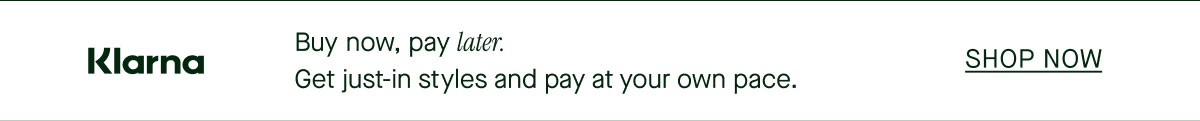 Klarna - Buy now, pay later.