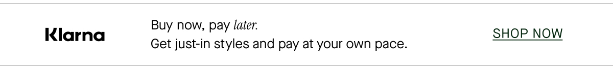 Buy now, pay later.