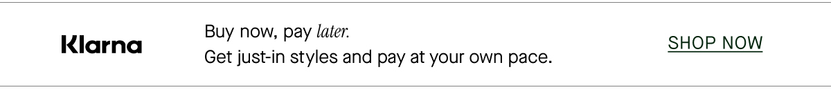 Buy now, pay later.