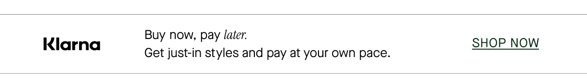 Buy now, pay later.