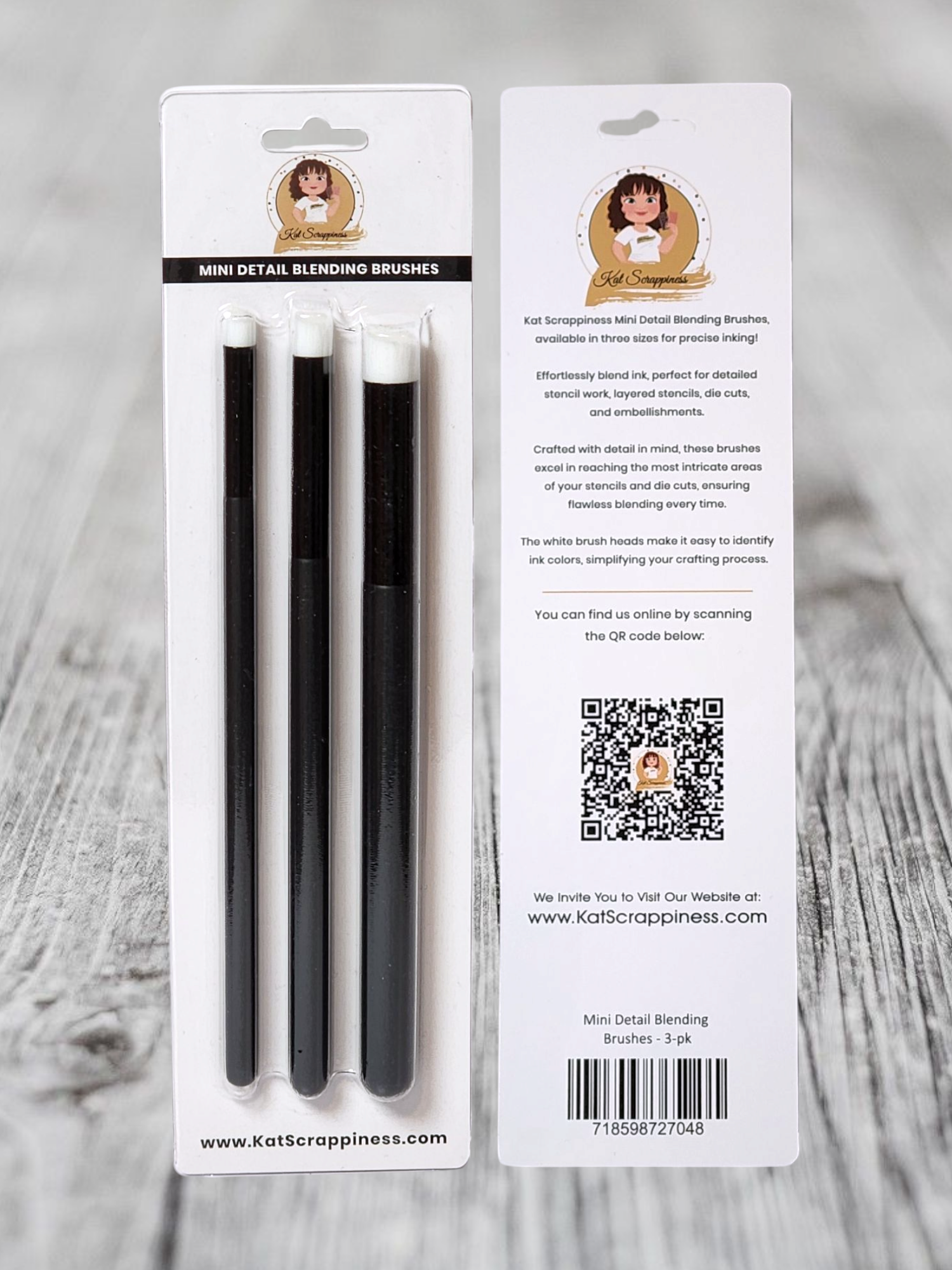 Mini Detail Blending Brushes by Kat Scrappiness