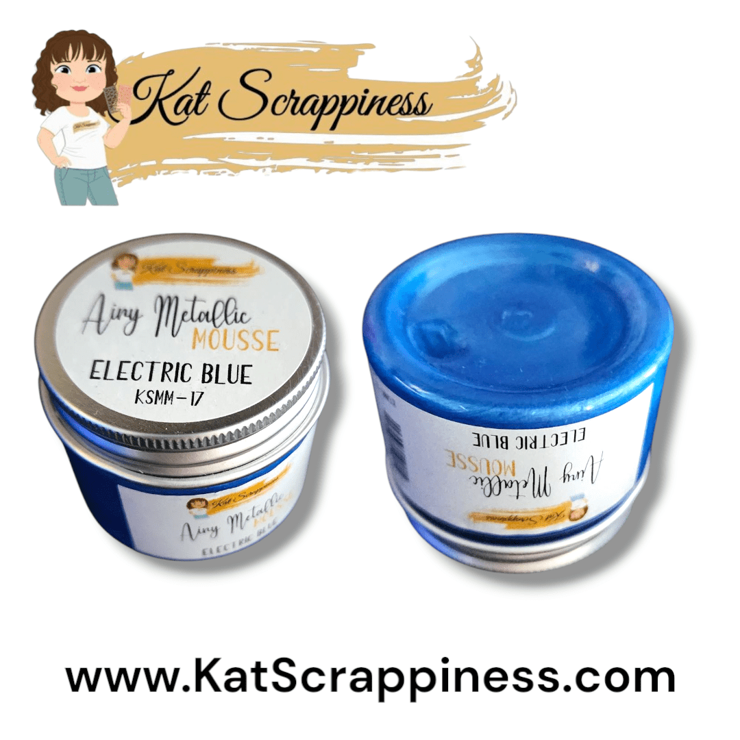 Airy Mousse Metallic from Kat Scrappiness - Electric Blue - New Release