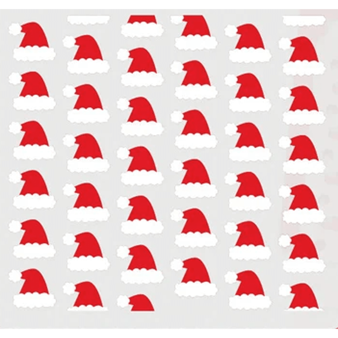 Layered Santa Hats 6x6 Stencil Set 2pk