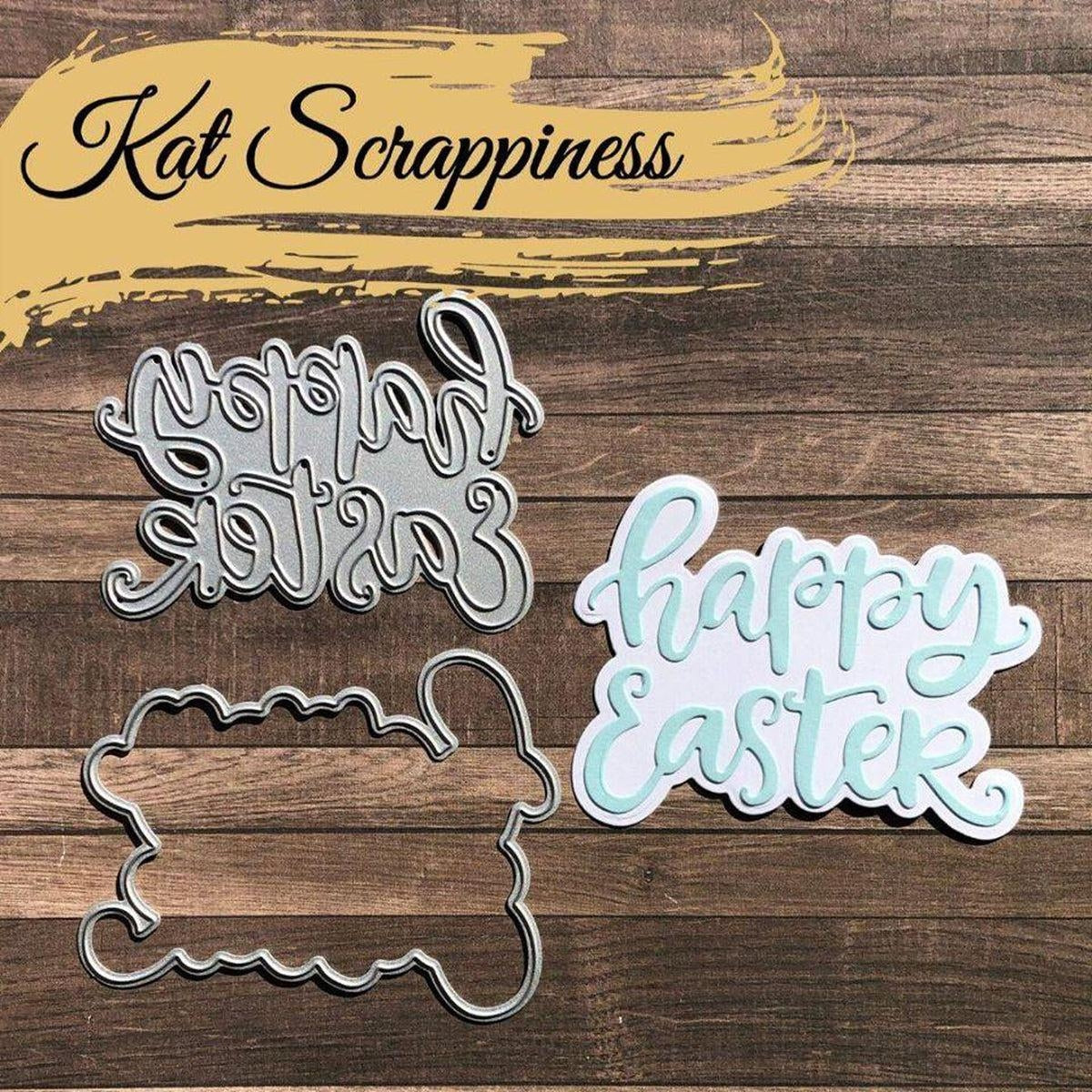 Happy Easter Shadow Sentiment Craft Die