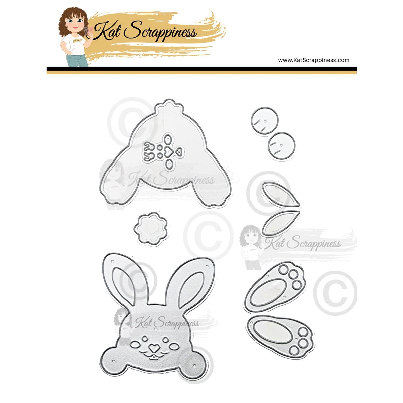 Peeking Bunny (& Bunny Butt) Craft Dies