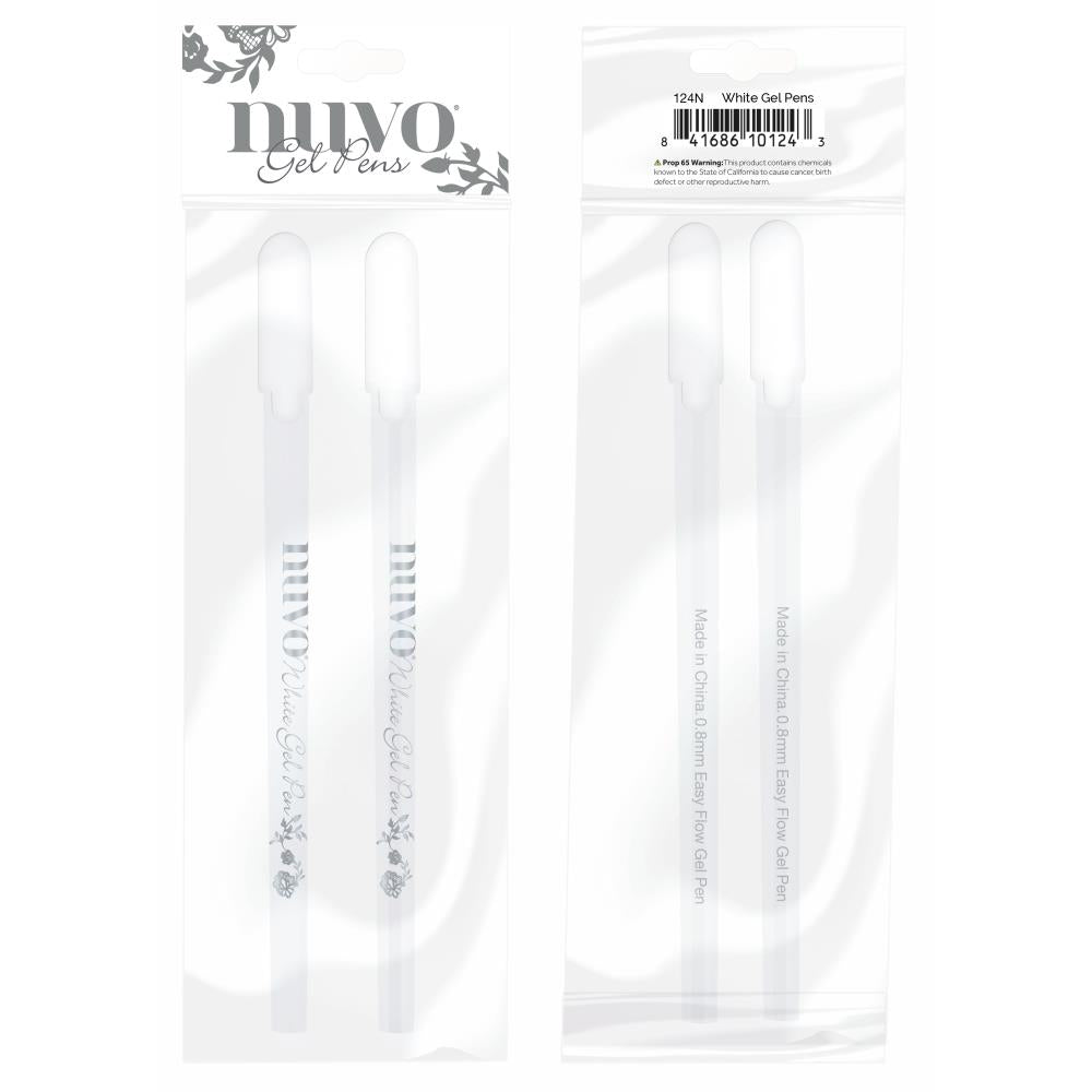 Nuvo White Gel Pens - 2/Pkg