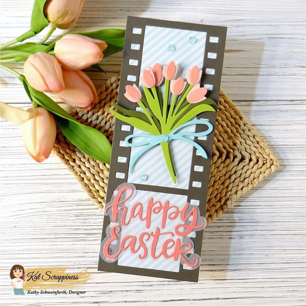 Layered Tulip Bouquet Craft Dies