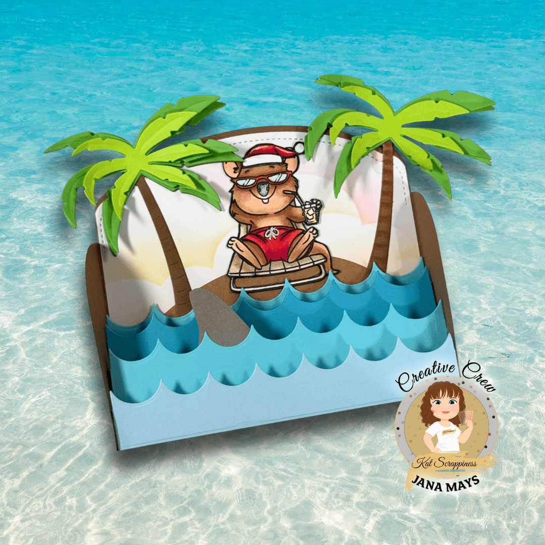 Waves Add-On Craft Dies for 3d Pop Up Box Die