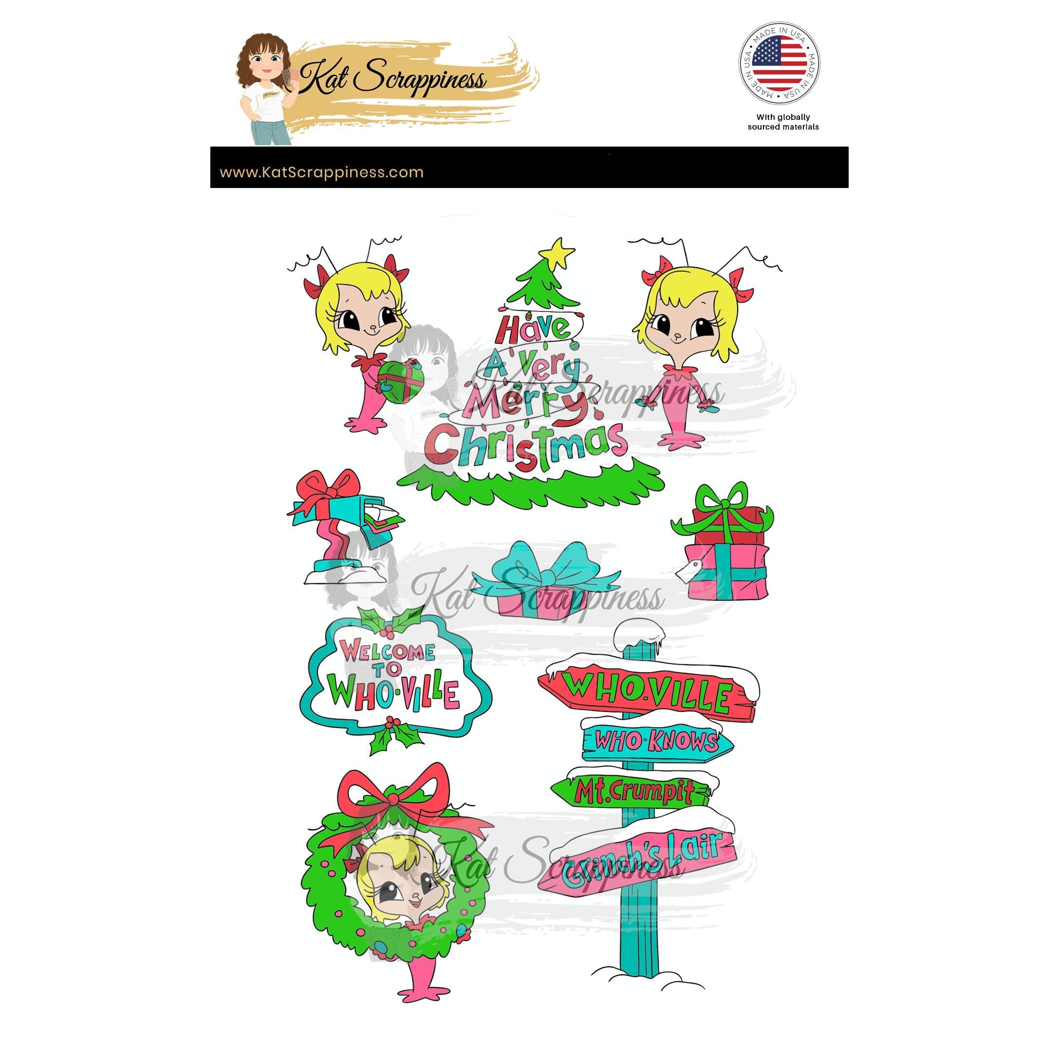 Who-Ville Stamp Set