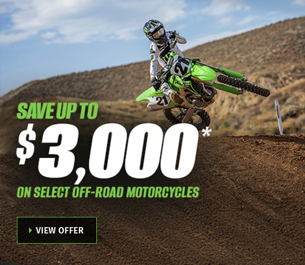 Save Up To $3,000 On Select Off-Road Motorcycles