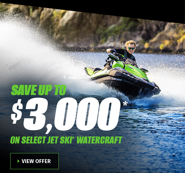 Save Up To $3,000 On Select Jet Ski® Watercraft