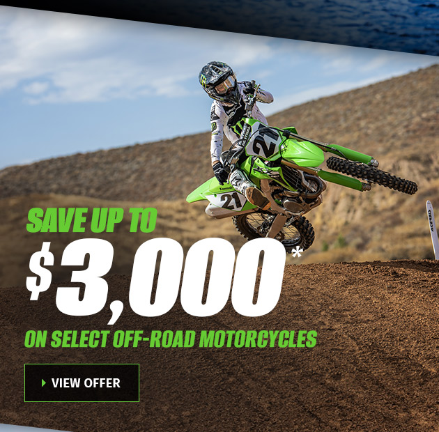 Save Up To $3,000 On Select Off-Road Motorcycles