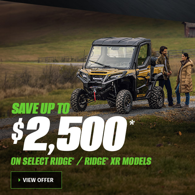 Save Up To $2,500 On Select Ridge®/Ridge® XR Models
