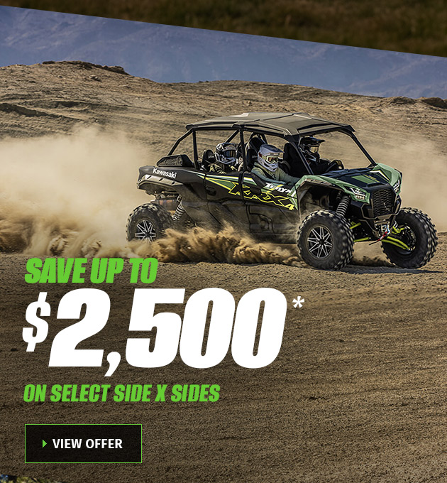 Save Up To $2,500 On Select Side X Side Models