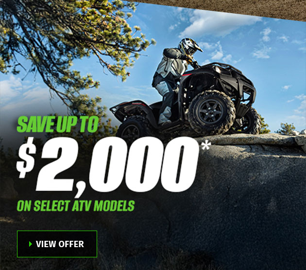 SAVE UP TO $2,000* ON SELECT ATV Models