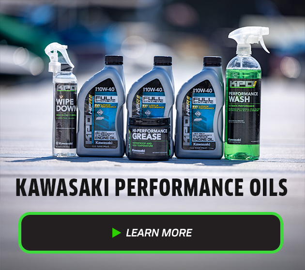 Maintenance Done Right - Kawasaki Performance Oils - Learn More