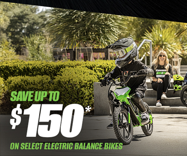 SAVE UP TO $150* ON SELECT ELECTRIC BALANCE BIKES