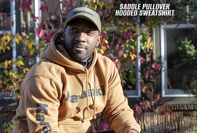 Saddle Pullover Hooded Sweatshirt