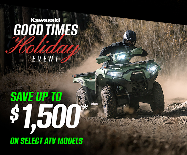 SAVE UP TO $1,500* ON SELECT ATV MODELS