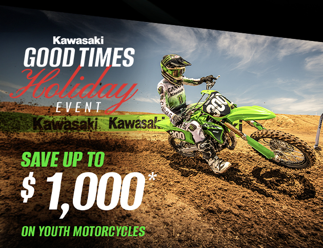 SAVE UP TO $1,000* ON SELECT YOUTH MOTORCYCLES