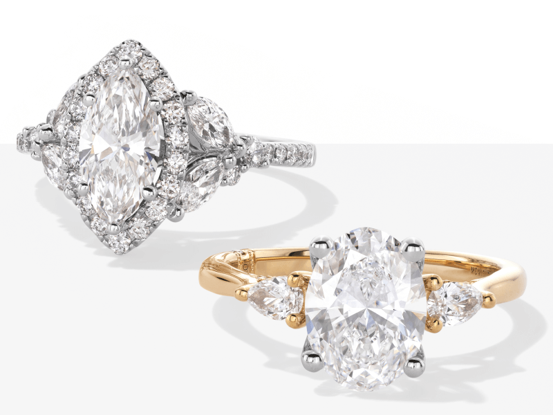 Showcase of elegant engagement rings
