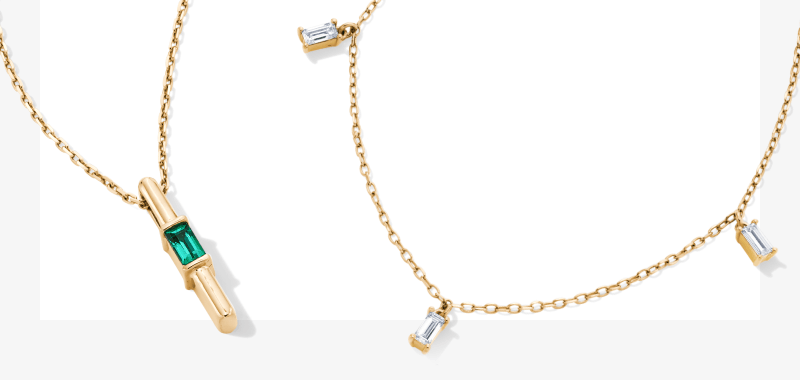 Showcase of pendant necklaces from Studio By Kay