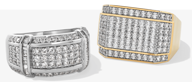 Showcase of bold mens rings