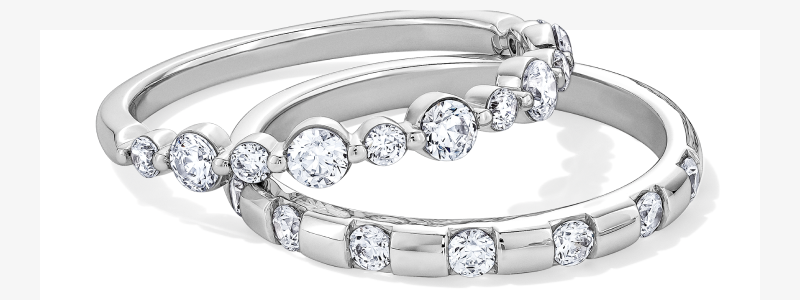 Rings stacked ontop one another